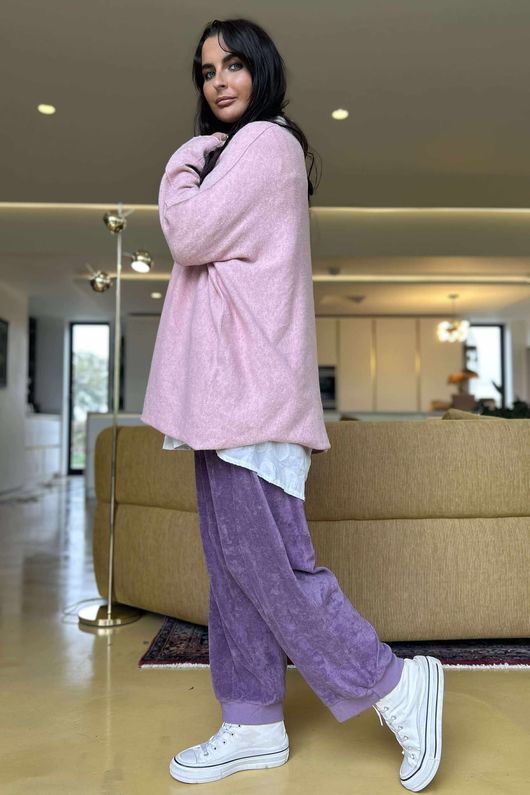 Conrad Oversized Boxy Knit Rose Marl